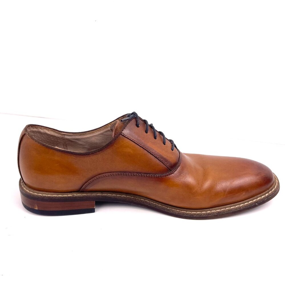 Aston Grey Collection Oxford Dress Men’s Tan/Brown Leather Shoes Size 9 - Picture 8 of 13
